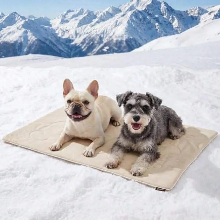Cooling Blanket For Medium Dogs - High Cold Washable Pet Mat, Travel Soft Dog Summer Essentials, Khaki, 30x40
Cooling Blanket For Medium Dogs - High Cold Washable Pet Mat, Travel Soft Dog Summer Essentials, Khaki, 30x40