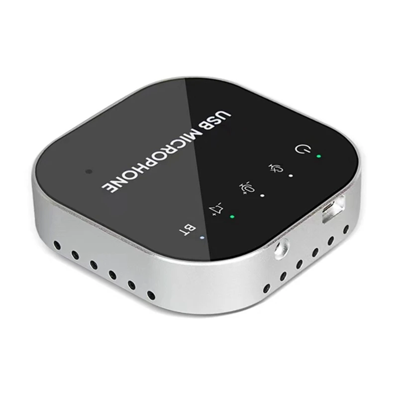 A99E — настольная USB-спикерфон для конференций, микрофон BT 360° ° Всенаправленный конденсаторный компьютерный микрофон с динамиком
A99E — настольная USB-спикерфон для конференций, микрофон BT 360° ° Всенаправленный конденсаторный компьютерный микрофон с динамиком