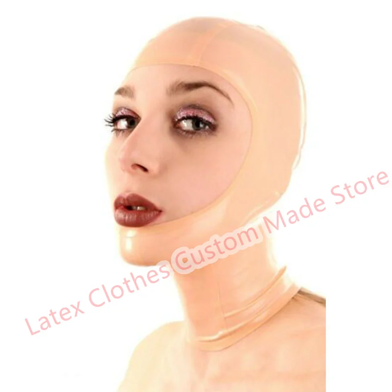 Transparent Latex Hood Back Zipper Rubber Mask Sexy Fetish Cosplay Halloween Costumes for Men Women
Transparent Latex Hood Back Zipper Rubber Mask Sexy Fetish Cosplay Halloween Costumes for Men Women
