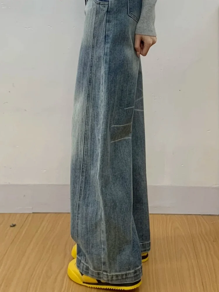 Американские джинсовые джинсы в стиле ретро, женские свободные прямые брюки с высокой талией, узкие широкие брюки для груши, осенняя мода, большие размеры
Американские джинсовые джинсы в стиле ретро, женские свободные прямые брюки с высокой талией, узкие широкие брюки для груши, осенняя мода, большие размеры