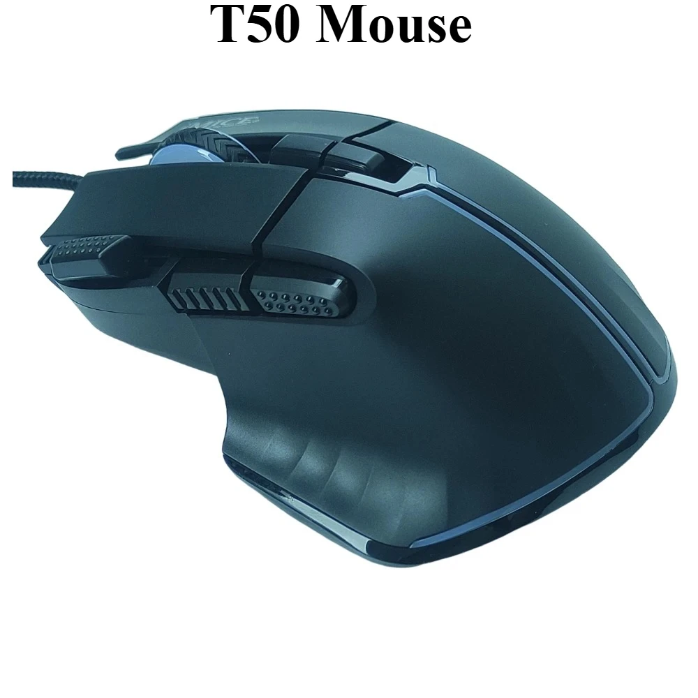 Samhuak iMiceT50 USB Wired Gaming Mouse RGB Backlit Ergonomic Plug And Play For PC Computer Laptop 12800 DPI
Samhuak iMiceT50 USB Wired Gaming Mouse RGB Backlit Ergonomic Plug And Play For PC Computer Laptop 12800 DPI