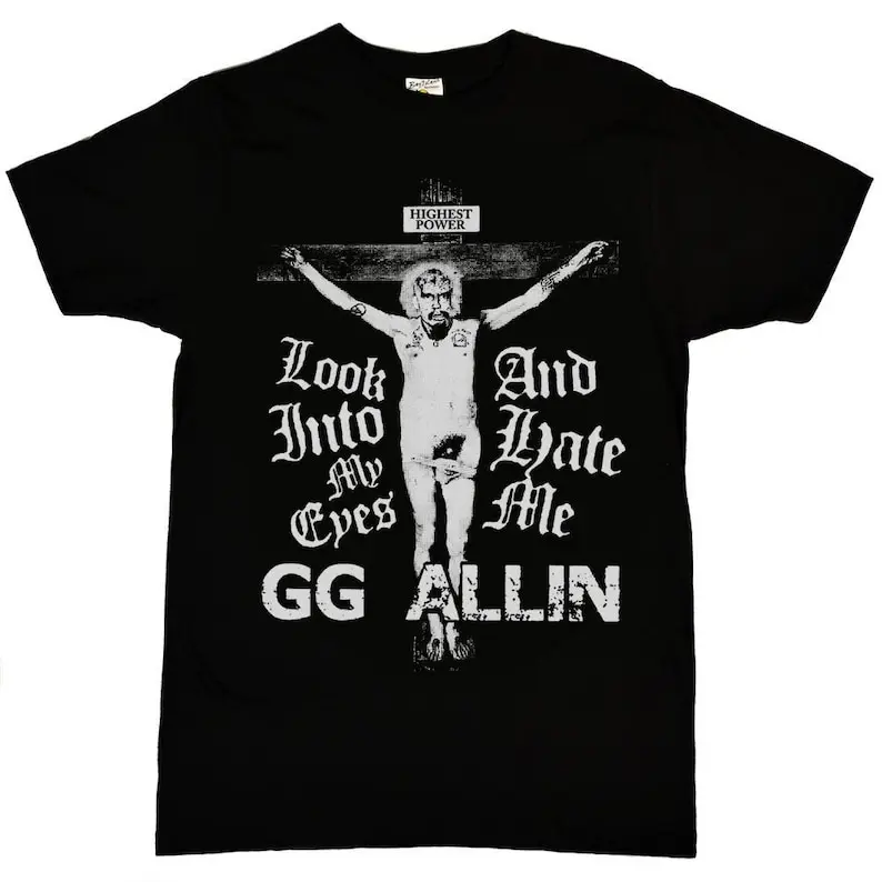 Gg Allin "Look into My Eyes" Men's T-Shirt Fashion Top tee T Shirt Short Sleeve Cotton Men's Crew Neck Printed Tee
Gg Allin "Look into My Eyes" Men's T-Shirt Fashion Top tee T Shirt Short Sleeve Cotton Men's Crew Neck Printed Tee