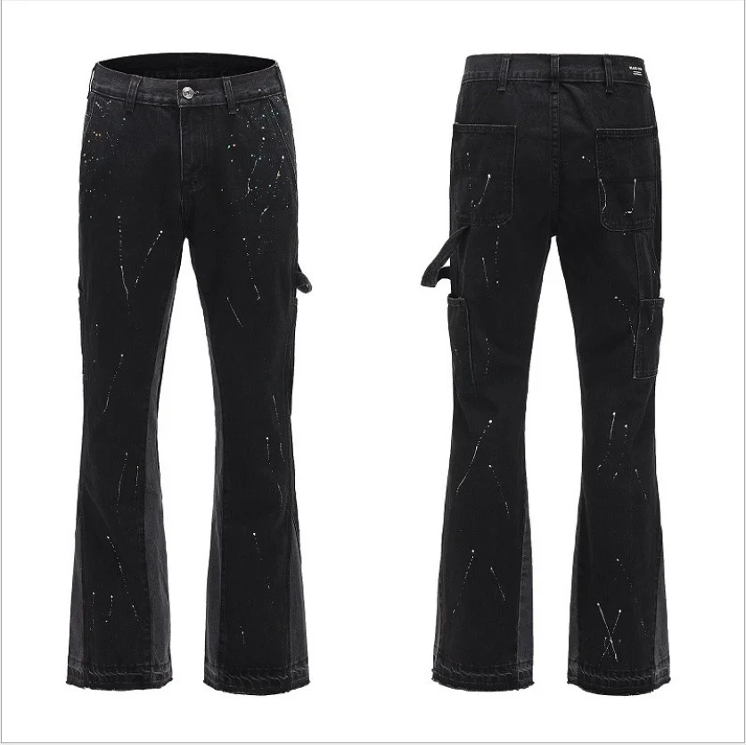 Мужские модные длинные брюки-джинсы свободного кроя в стиле ретро, с эффектом разбрызганной краски, деконструкцией и пэчворком, в стиле casual workwear
Мужские модные длинные брюки-джинсы свободного кроя в стиле ретро, с эффектом разбрызганной краски, деконструкцией и пэчворком, в стиле casual workwear