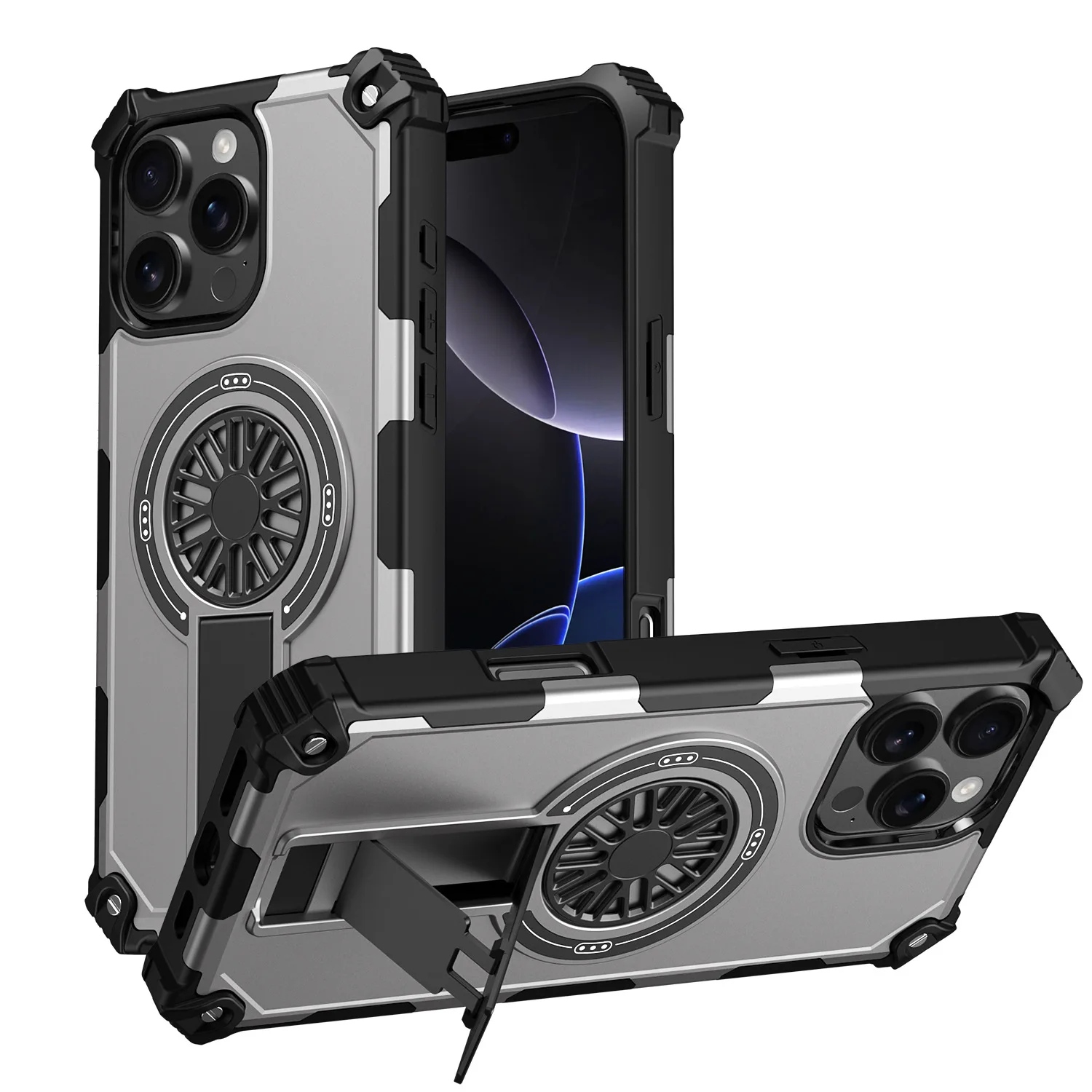For Iphone 16e/16 15 14 14 13 12 Pro Max Case Magnetic Charging Stand Decompression Disk Quadrangle Anti-Drop Shockproof Cover
For Iphone 16e/16 15 14 14 13 12 Pro Max Case Magnetic Charging Stand Decompression Disk Quadrangle Anti-Drop Shockproof Cover