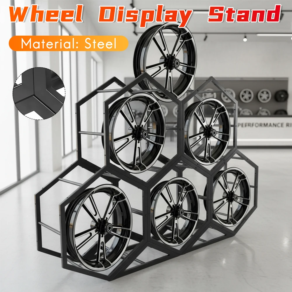 5PCS Car Wheel Hub Display Rack 4S Store Modified Parts Display Rack Wheel Hub Rack Tire Display Rack for Car Tuning Shop/Garage
5PCS Car Wheel Hub Display Rack 4S Store Modified Parts Display Rack Wheel Hub Rack Tire Display Rack for Car Tuning Shop/Garage