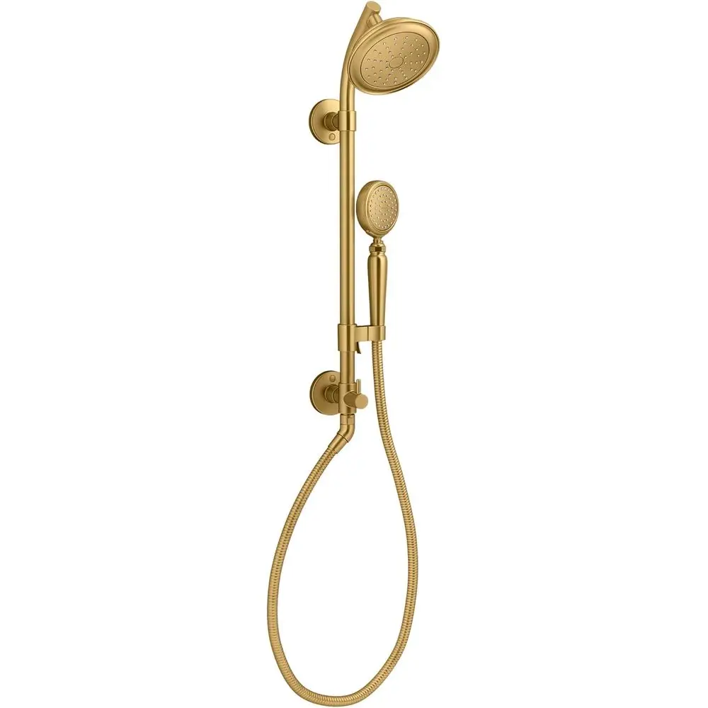 K-76472-G HydroRail-S 1.75 GPM Single Function Shower Head with MasterClean Technology - Included Handshower, Slide Bar, and Hos
K-76472-G HydroRail-S 1.75 GPM Single Function Shower Head with MasterClean Technology - Included Handshower, Slide Bar, and Hos