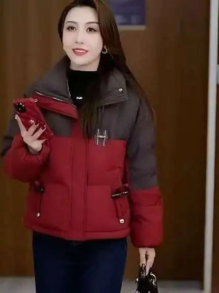 Off-Season Thiened Cotton Jaet Women's ort Casual Loose Winter Faionable Stand Collar Korean Sle Warm Coat
Off-Season Thiened Cotton Jaet Women's ort Casual Loose Winter Faionable Stand Collar Korean Sle Warm Coat