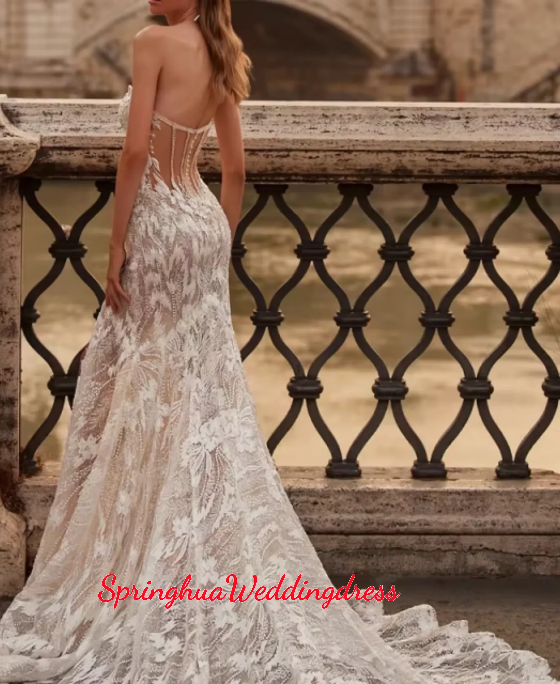 Customized White Side High Split Wedding Dresses Off the Shoulder Sleeveless Bridal Gowns Elegant Mermaid WeddiVestido De Noival
Customized White Side High Split Wedding Dresses Off the Shoulder Sleeveless Bridal Gowns Elegant Mermaid WeddiVestido De Noival