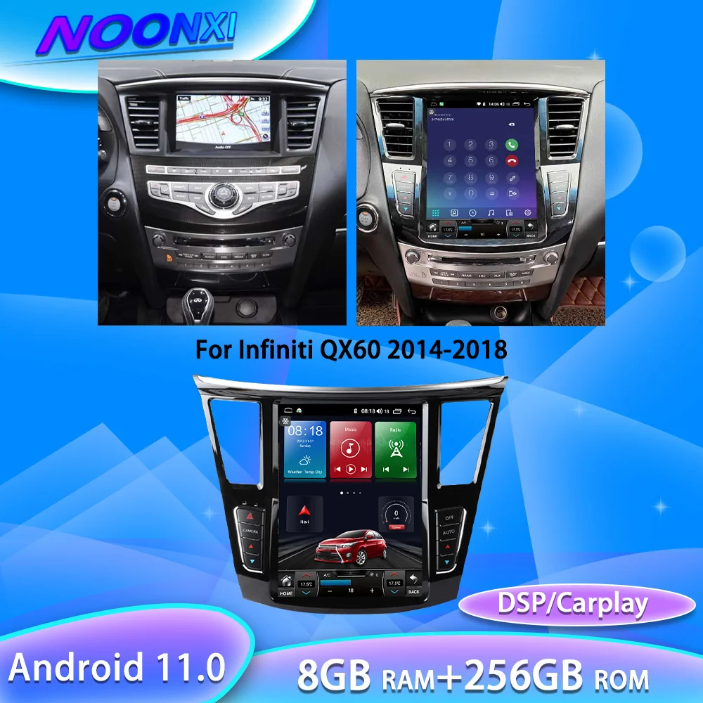 8G + 256G Android 11,0 для Infiniti QX60 2014-2018 автомобильное радио, мультимедийный плеер, автомобильный стереомагнитофон, головное устройство DSP Carplay IPS
8G + 256G Android 11,0 для Infiniti QX60 2014-2018 автомобильное радио, мультимедийный плеер, автомобильный стереомагнитофон, головное устройство DSP Carplay IPS