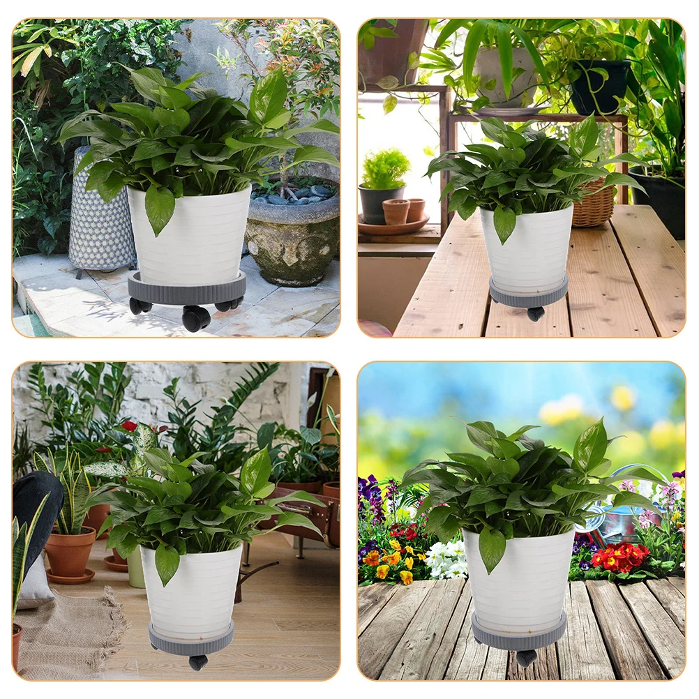 Flower Pot Tray with Wheels Heavy Duty Plastic Planter Stand for Balcony Garden Portable Plant Stand for Pots of All Sizes
Flower Pot Tray with Wheels Heavy Duty Plastic Planter Stand for Balcony Garden Portable Plant Stand for Pots of All Sizes