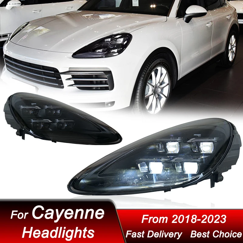 Автомобильные фары для Porsche Cayenne 9Y0 2018-2023-2024 стиль полностью светодиодные автомобильные фары в сборе, комплект аксессуаров для линз проектора
Автомобильные фары для Porsche Cayenne 9Y0 2018-2023-2024 стиль полностью светодиодные автомобильные фары в сборе, комплект аксессуаров для линз проектора