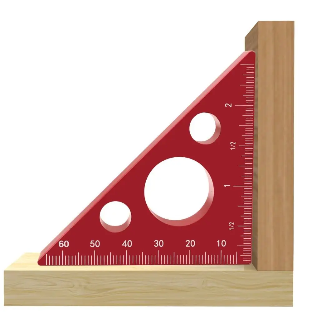 Aluminum Right Angle Ruler Metric Scales Imperial Scales Triangle Ruler Precision Measuring Tool Thickened Height Ruler
Aluminum Right Angle Ruler Metric Scales Imperial Scales Triangle Ruler Precision Measuring Tool Thickened Height Ruler