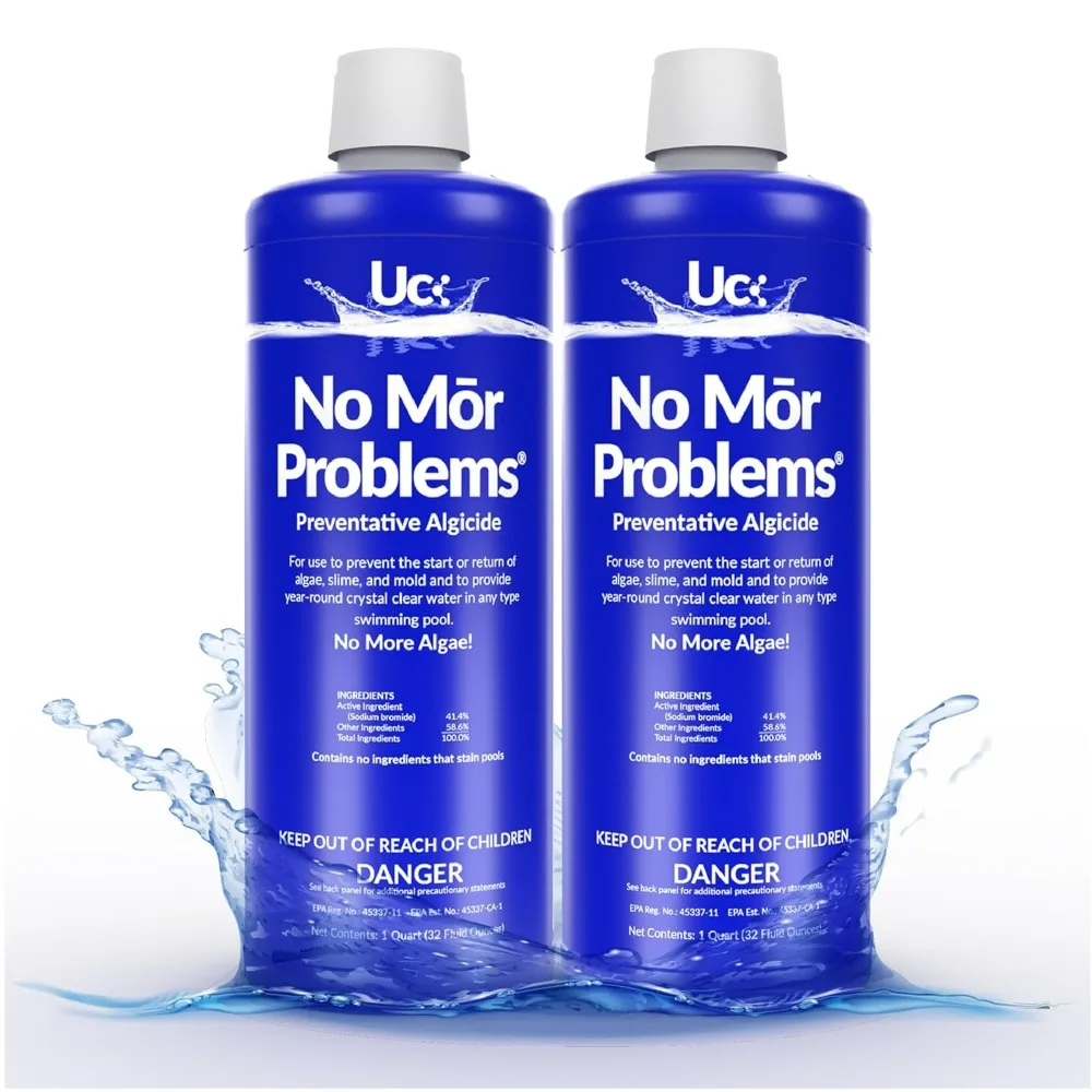 Swimming Pool Preventative Algaecide 2 Quarts Pack Long Lasting Algae Control Protector for Pool & Spa Water Treatment
Swimming Pool Preventative Algaecide 2 Quarts Pack Long Lasting Algae Control Protector for Pool & Spa Water Treatment