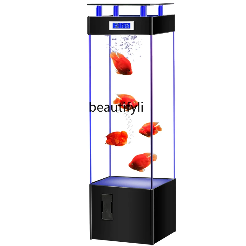 Living Room Home Small and Medium Lazy Fish Tank Super White Glass Aquarium Fish Globe
Living Room Home Small and Medium Lazy Fish Tank Super White Glass Aquarium Fish Globe