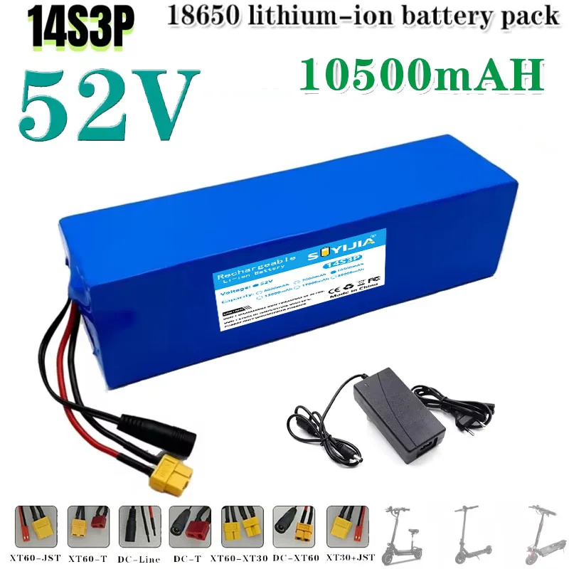 Batterie Au Lithium 52V 10.5AH 14S3P 18650, BMS Intégré, Adaptée À Diverses Appareils Électroniques 1500W + Chargeur
Batterie Au Lithium 52V 10.5AH 14S3P 18650, BMS Intégré, Adaptée À Diverses Appareils Électroniques 1500W + Chargeur