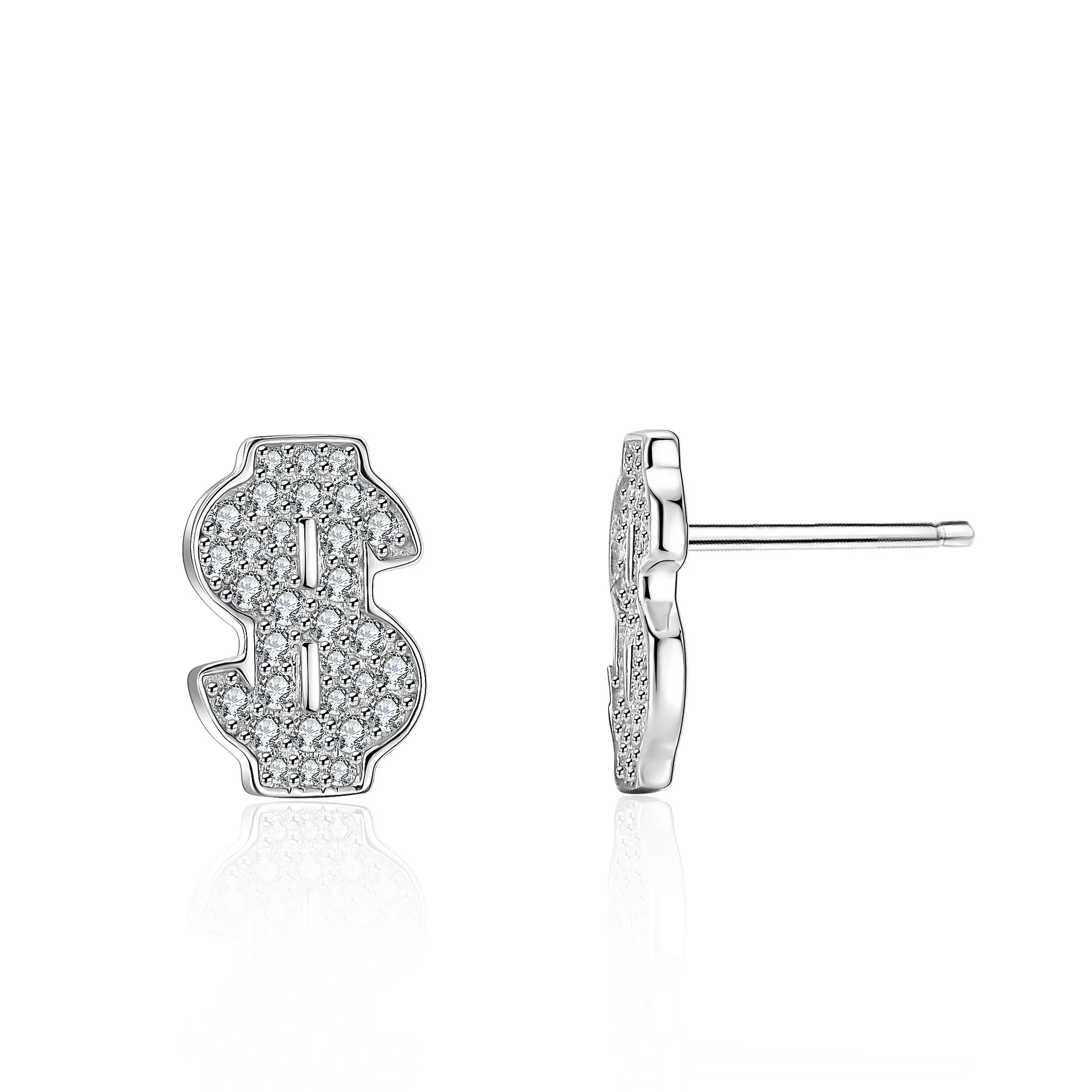 18K gold inlaid earrings, women's moissanite earrings, fashionable classic, versatile platinum PT950 diamond jewelry accessories
18K gold inlaid earrings, women's moissanite earrings, fashionable classic, versatile platinum PT950 diamond jewelry accessories