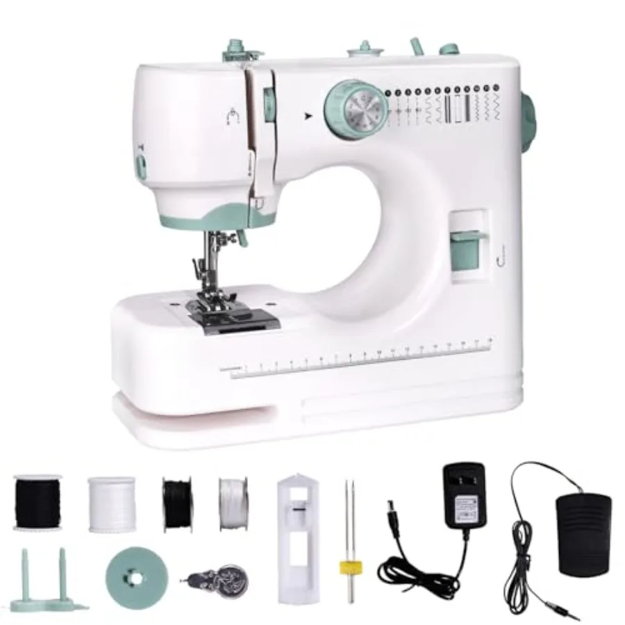 Mini Sewing Machine for Beginners, 12 Built-In Stitches, 2 Speed, Basic Sewing Kit Included Multifunctional Portable Sewing wit
Mini Sewing Machine for Beginners, 12 Built-In Stitches, 2 Speed, Basic Sewing Kit Included Multifunctional Portable Sewing wit