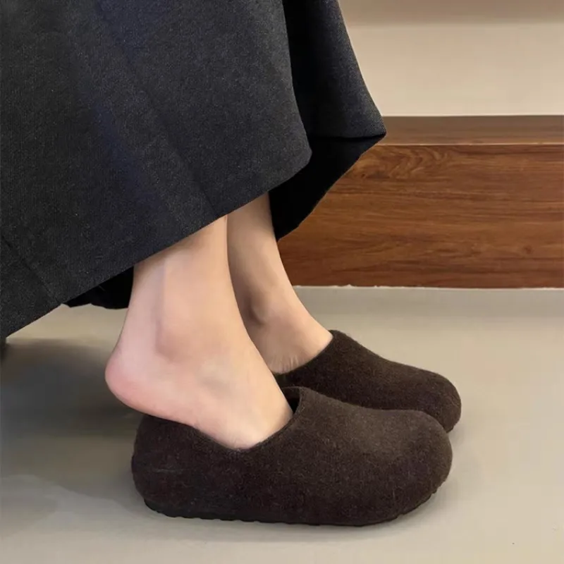 2026 Women's gray imitation fur boots for winter 2026 Fleece-lined warm house shoes 35--40
2026 Women's gray imitation fur boots for winter 2026 Fleece-lined warm house shoes 35--40