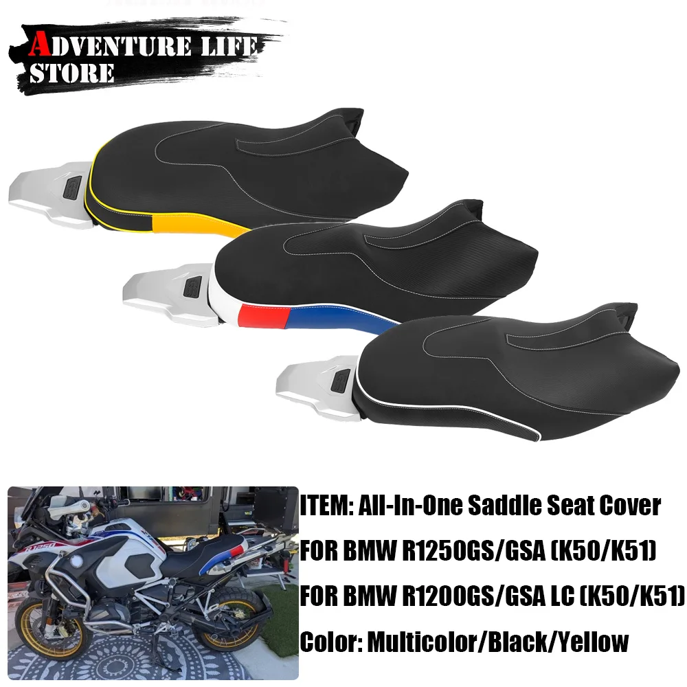 Motorcycle Front Rear Seat Pillion Cushion For BMW R1200GS R1250GS LC Adventure K50 k51 2014- Driver Passenger Saddle Seat Cover
Motorcycle Front Rear Seat Pillion Cushion For BMW R1200GS R1250GS LC Adventure K50 k51 2014- Driver Passenger Saddle Seat Cover