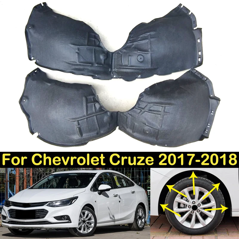 DECHO Front Rear Fender For Chevrolet Cruze 2017-2018 Lined Mudguard Fender lining Soundproofed
DECHO Front Rear Fender For Chevrolet Cruze 2017-2018 Lined Mudguard Fender lining Soundproofed
