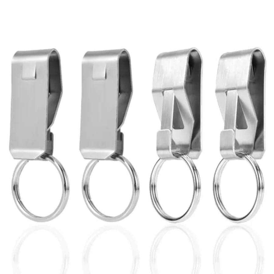 4pcs Belt Key Clip Metal Belt Key Holder Belt Keychain Clip Keyring Holder Clip Belt Loop Key Ring Holder for Car Keys Home Off
4pcs Belt Key Clip Metal Belt Key Holder Belt Keychain Clip Keyring Holder Clip Belt Loop Key Ring Holder for Car Keys Home Off