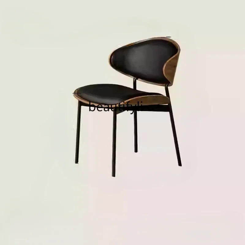 P Designer dining chair Italian living room dining room solid wood leather art back chair light luxury high-end home
P Designer dining chair Italian living room dining room solid wood leather art back chair light luxury high-end home