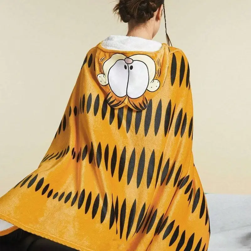 Garfield cartoon cute hooded cape blanket kawaii home office nap air-conditioning blanket anime merchandise wholesale
Garfield cartoon cute hooded cape blanket kawaii home office nap air-conditioning blanket anime merchandise wholesale