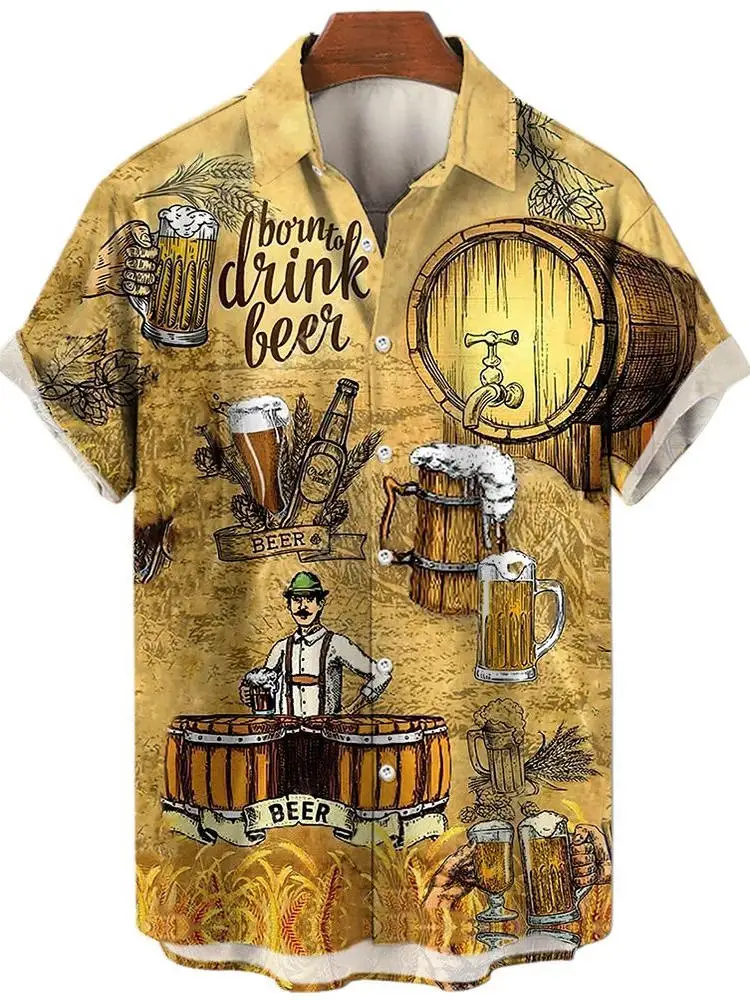 Loose ort Sve Beer Print Casual irt 3D Beer Design American Sle Cotton irt for Youth All Seasons Wear
Loose ort Sve Beer Print Casual irt 3D Beer Design American Sle Cotton irt for Youth All Seasons Wear