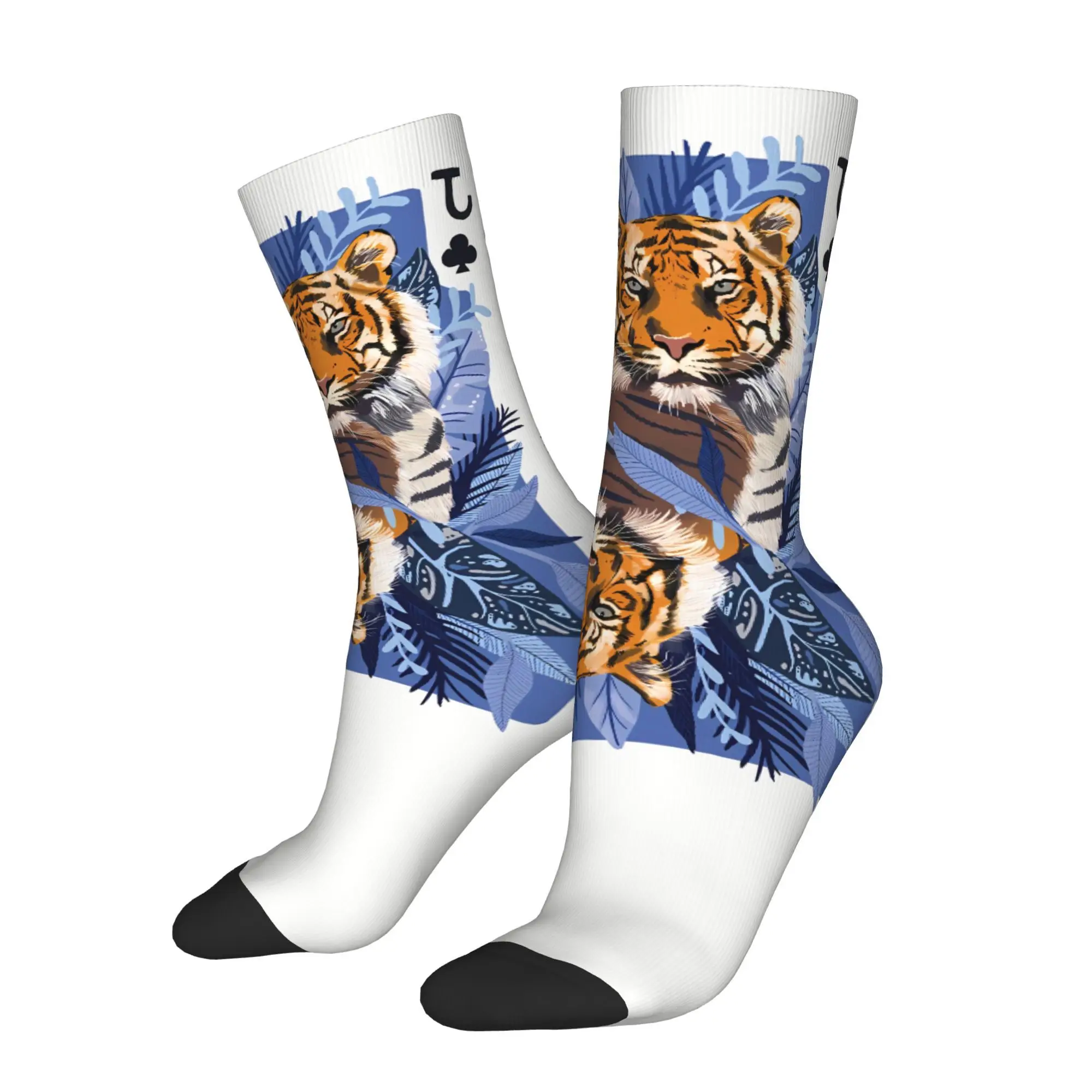 Мужские модные полиэстеровые носки с принтом «Тигр» 
Мужские модные полиэстеровые носки с принтом «Тигр»