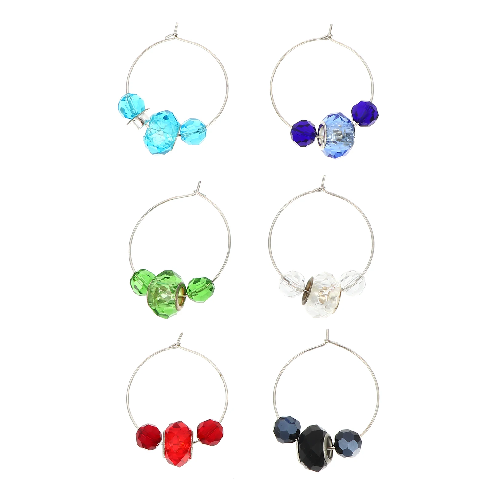 6 Pcs Glass Ring Beads Shape Charm Various Colors Metal Plastic Home Restaurant Glass Tags Hotel Bar Party
6 Pcs Glass Ring Beads Shape Charm Various Colors Metal Plastic Home Restaurant Glass Tags Hotel Bar Party