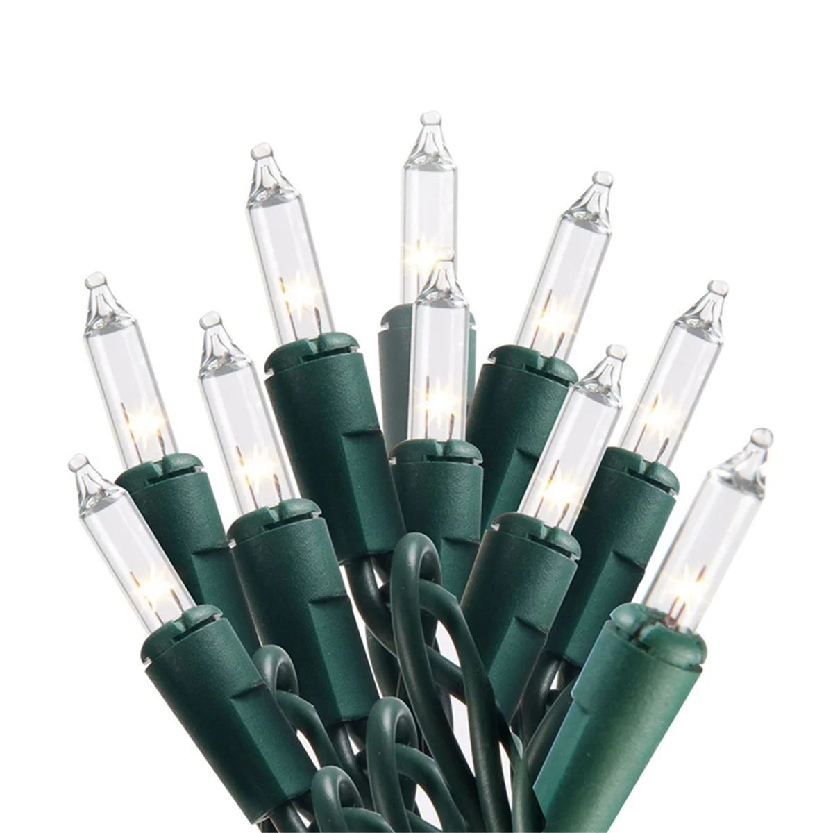 AT13 Clear Christmas Tree Lights with Green Wire Warm White Lights IP44 Waterproof Outdoor Christmas Tree Lights US Plug,A
AT13 Clear Christmas Tree Lights with Green Wire Warm White Lights IP44 Waterproof Outdoor Christmas Tree Lights US Plug,A