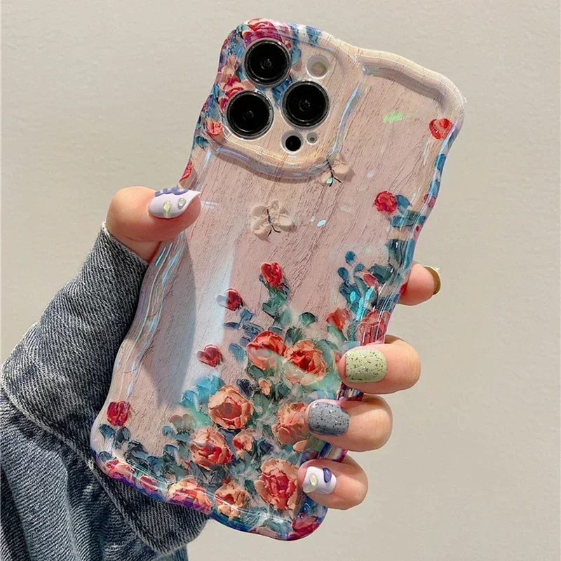 Fashion Blue Light Flowers Phone Case For iPhone 14 Pro Max 11 12 13 Pro Max 14Pro 13Pro Luxury Shockproof TPU Soft Cover 2025
Fashion Blue Light Flowers Phone Case For iPhone 14 Pro Max 11 12 13 Pro Max 14Pro 13Pro Luxury Shockproof TPU Soft Cover 2025