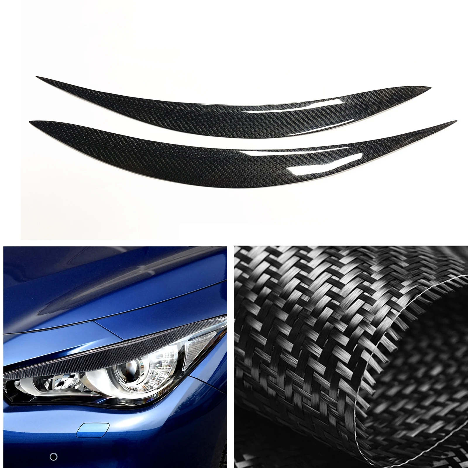 Headlight Eyebrow Trim For INFINITI Q60 2017-2022 Carbon Fiber Car Front Head Light Lamp Lid Brow Headlamp Eyelid Cover Sticker
Headlight Eyebrow Trim For INFINITI Q60 2017-2022 Carbon Fiber Car Front Head Light Lamp Lid Brow Headlamp Eyelid Cover Sticker