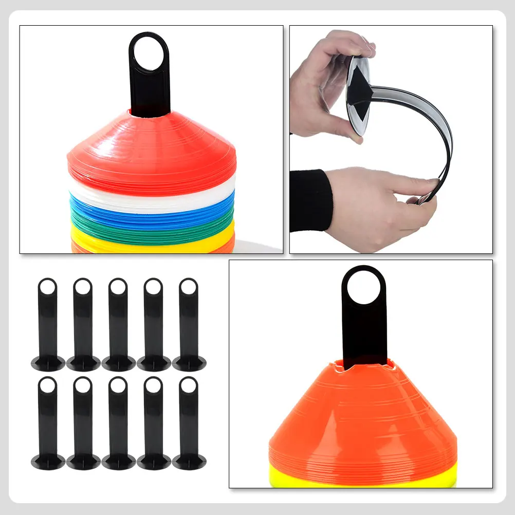 10pcs Football Training Cones Holders Soccer Disc Cone Stands Portable Lightweight Plastic Mark Disk Racks Sturdy Sign Plate
10pcs Football Training Cones Holders Soccer Disc Cone Stands Portable Lightweight Plastic Mark Disk Racks Sturdy Sign Plate
