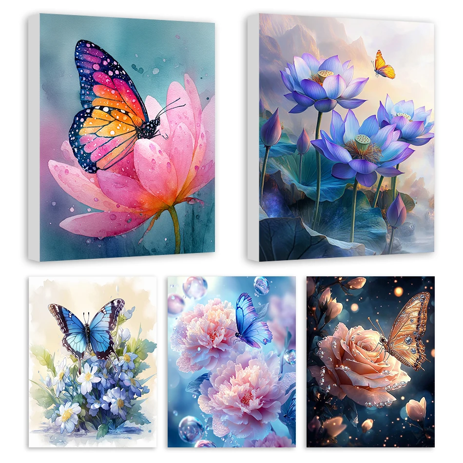 RUOPOTY Canvas Painting By Numbers Flower Butterfly Diy Set Oil Coloring For Adults Picture Frame Drawing Canvas Home Decoration
RUOPOTY Canvas Painting By Numbers Flower Butterfly Diy Set Oil Coloring For Adults Picture Frame Drawing Canvas Home Decoration