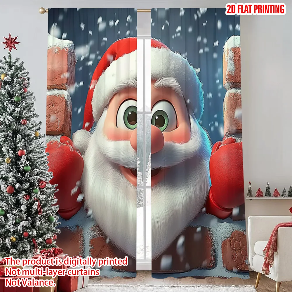 2pcs 2D flat printing Christmas Curtains Father Christmas 01 Machine Washable Polyester Without Electricity Family Party
2pcs 2D flat printing Christmas Curtains Father Christmas 01 Machine Washable Polyester Without Electricity Family Party