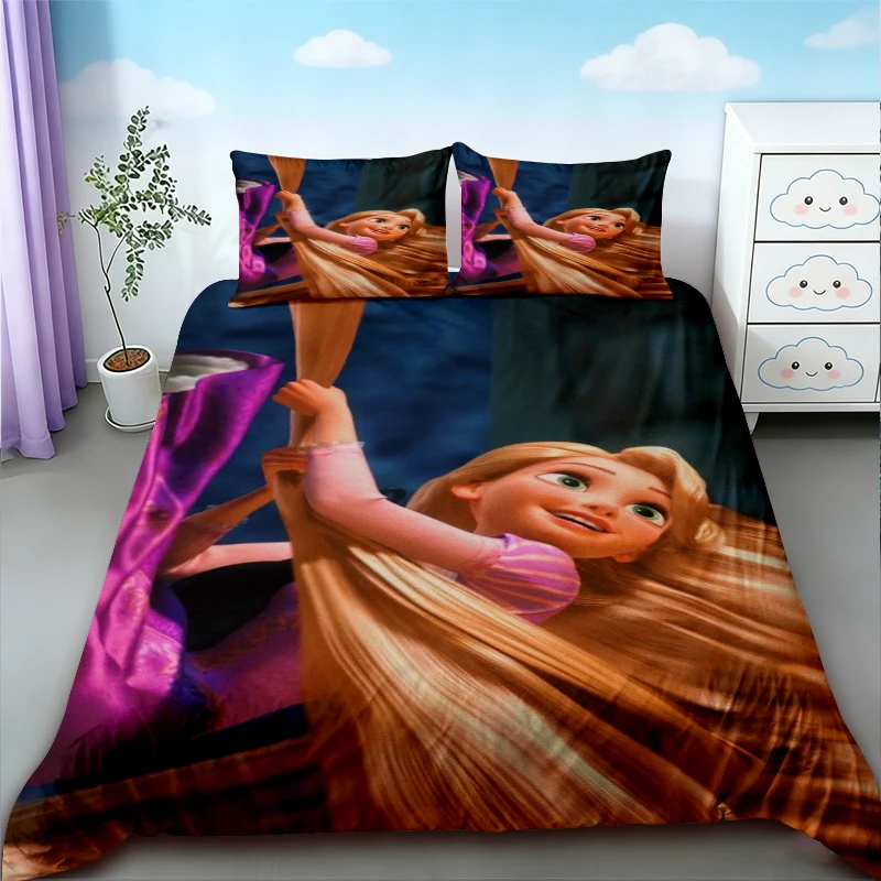 Princess Theme Duvet Cover Cartoon Rapunzel Princess Bedding Set Quilt Cover Comfortable Soft for Children Bedroom Gifts
Princess Theme Duvet Cover Cartoon Rapunzel Princess Bedding Set Quilt Cover Comfortable Soft for Children Bedroom Gifts