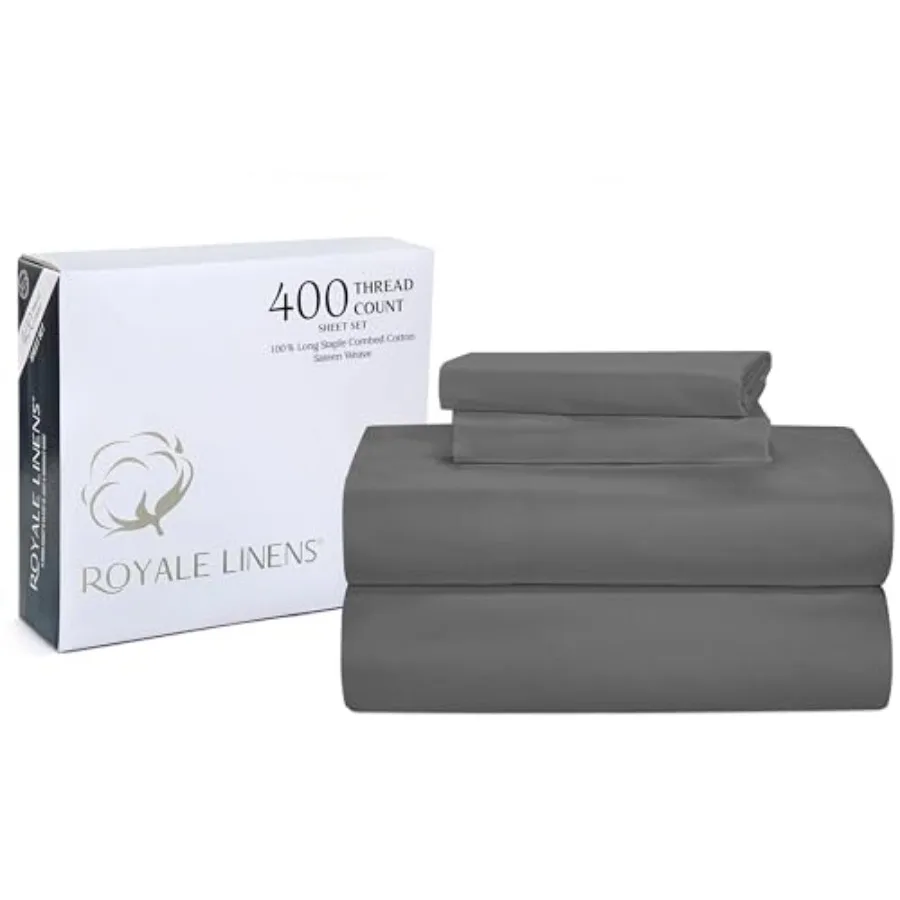 400 Thread Count 100% American Grown Cotton 4 Pcs Sateen Sheet Set - 1 Fitted Sheet, 1 Flat Sheet, 2 Pillow case - Bedsheet - C
400 Thread Count 100% American Grown Cotton 4 Pcs Sateen Sheet Set - 1 Fitted Sheet, 1 Flat Sheet, 2 Pillow case - Bedsheet - C