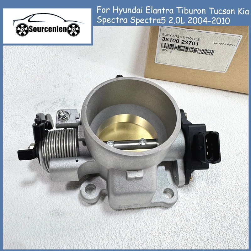 New Throttle Body Assy for Hyundai Elantra Tiburon Tucson Kia Spectra Spectra5 2.0L 2004-2010 3510023701 35100-23701 Car Parts
New Throttle Body Assy for Hyundai Elantra Tiburon Tucson Kia Spectra Spectra5 2.0L 2004-2010 3510023701 35100-23701 Car Parts