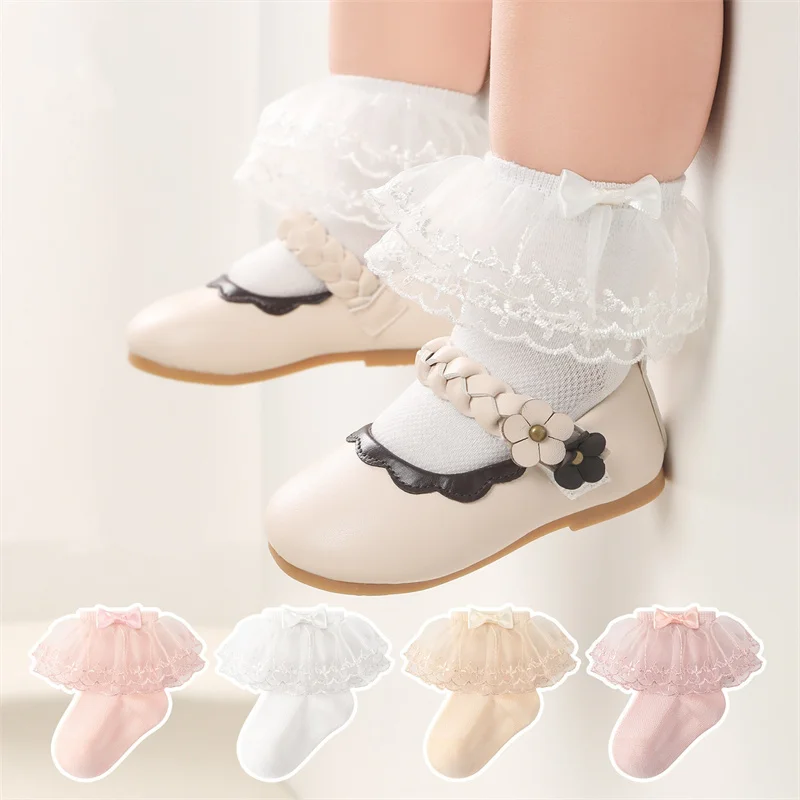 Baby Girl's Socks New Spring Autumn Princess Lace Socks Children Lovely Lolita Short Kids Cotton Boneless Socks For Girl 0-12Yrs
Baby Girl's Socks New Spring Autumn Princess Lace Socks Children Lovely Lolita Short Kids Cotton Boneless Socks For Girl 0-12Yrs