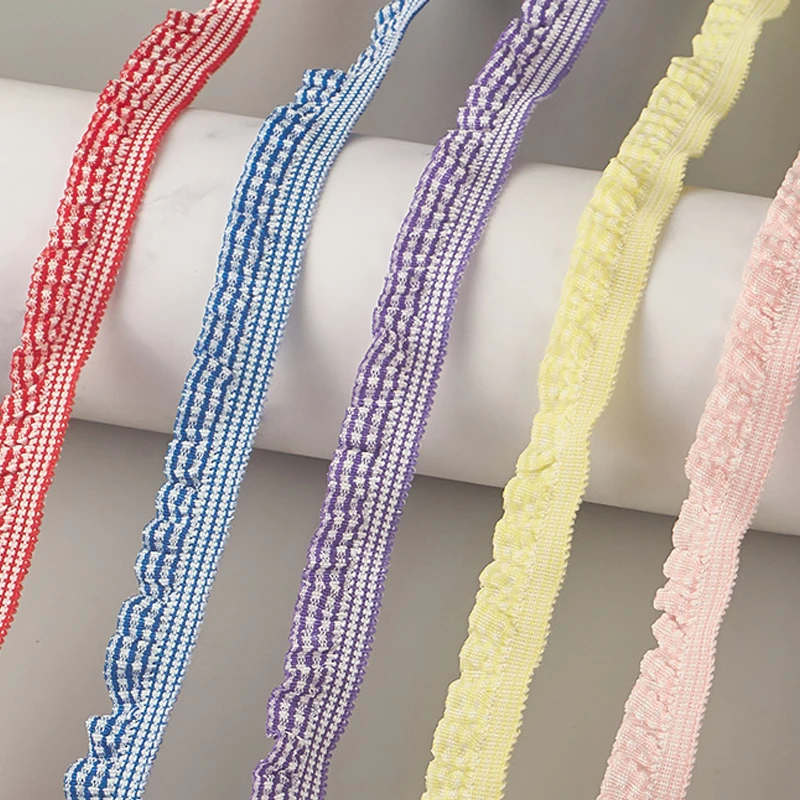 15mm/20mm 100 Meters/Pack Elastic Plaid Lace Trim Pleated Ribbon for DIY Craft Doll Clothes Decor Needlework Sewing Accessories
15mm/20mm 100 Meters/Pack Elastic Plaid Lace Trim Pleated Ribbon for DIY Craft Doll Clothes Decor Needlework Sewing Accessories