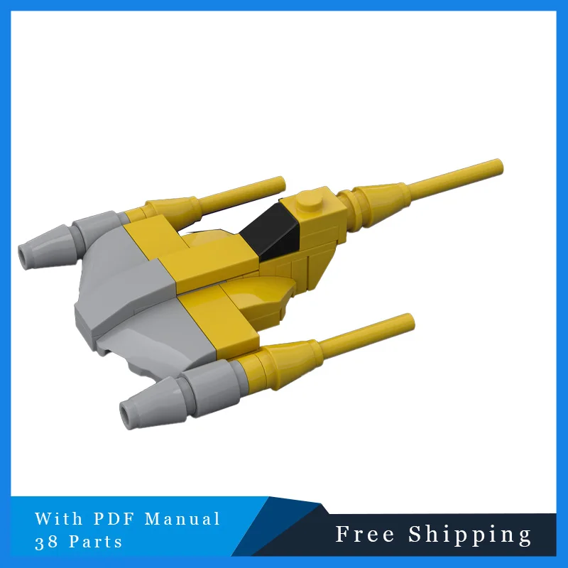 38 шт., серия Star Battle MOC, креативная простая маленькая желтая модель блока-истребителя, детские игрушки для сборки «сделай сам», головоломки, рождественские подарки
38 шт., серия Star Battle MOC, креативная простая маленькая желтая модель блока-истребителя, детские игрушки для сборки «сделай сам», головоломки, рождественские подарки