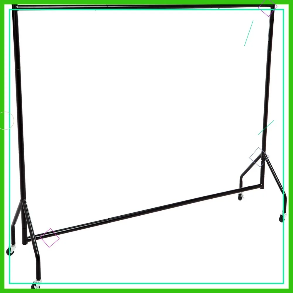 Сверхмощная вешалка для одежды на колесиках, портативный органайзер для одежды для домашнего хранения и витрины, черный
Сверхмощная вешалка для одежды на колесиках, портативный органайзер для одежды для домашнего хранения и витрины, черный