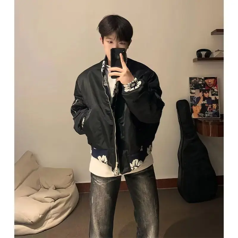 American High Street Sle ex Casual Collar Jaet Loose Fit Retro Trendy Outerwear Polyester Stand Fit Youth ular
American High Street Sle ex Casual Collar Jaet Loose Fit Retro Trendy Outerwear Polyester Stand Fit Youth ular