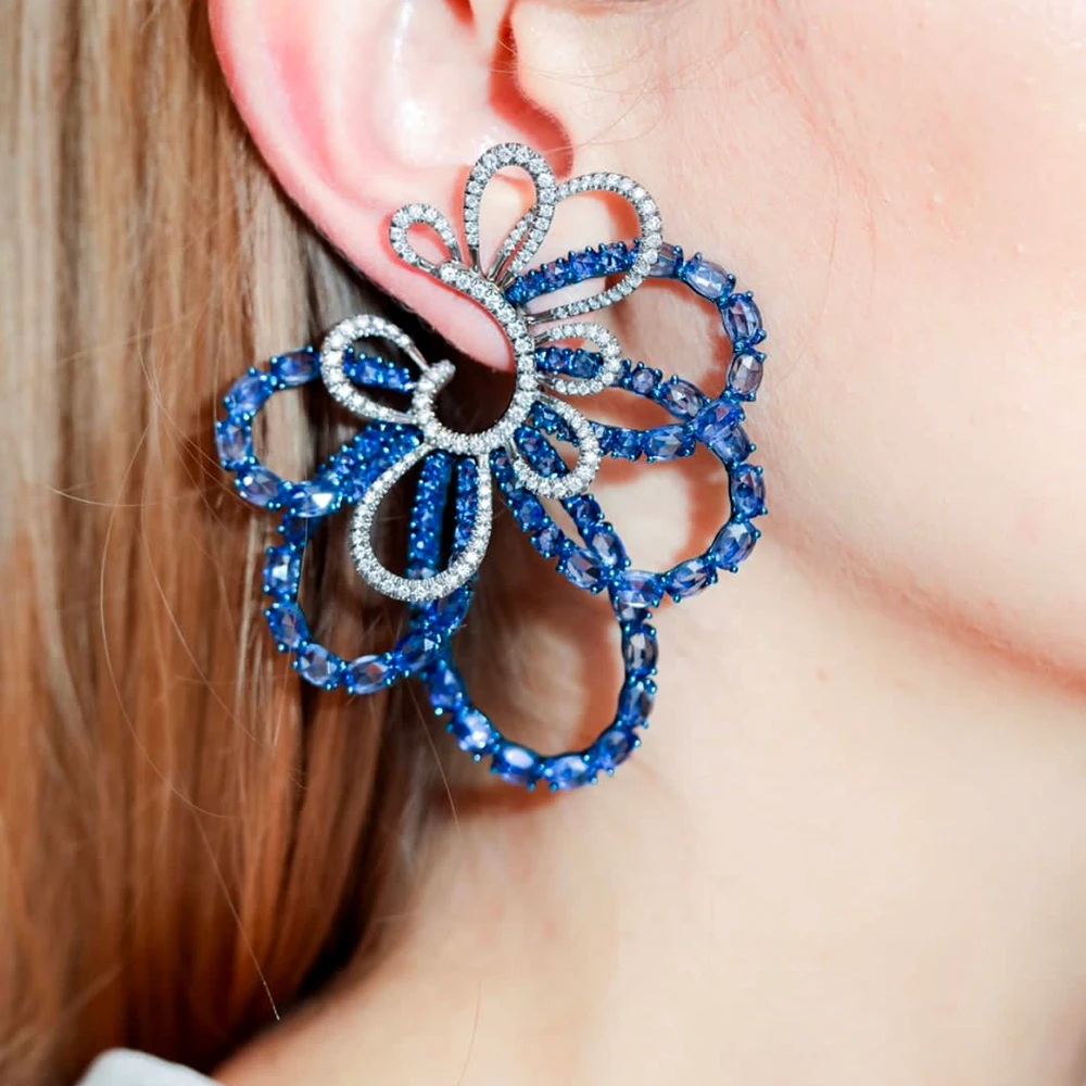 Missvikki Gorgeous Shiny Hollow Big Flower Earrings for Women Girl Bridal Wedding Fashion Birthday Christmas Gift High Quality
Missvikki Gorgeous Shiny Hollow Big Flower Earrings for Women Girl Bridal Wedding Fashion Birthday Christmas Gift High Quality