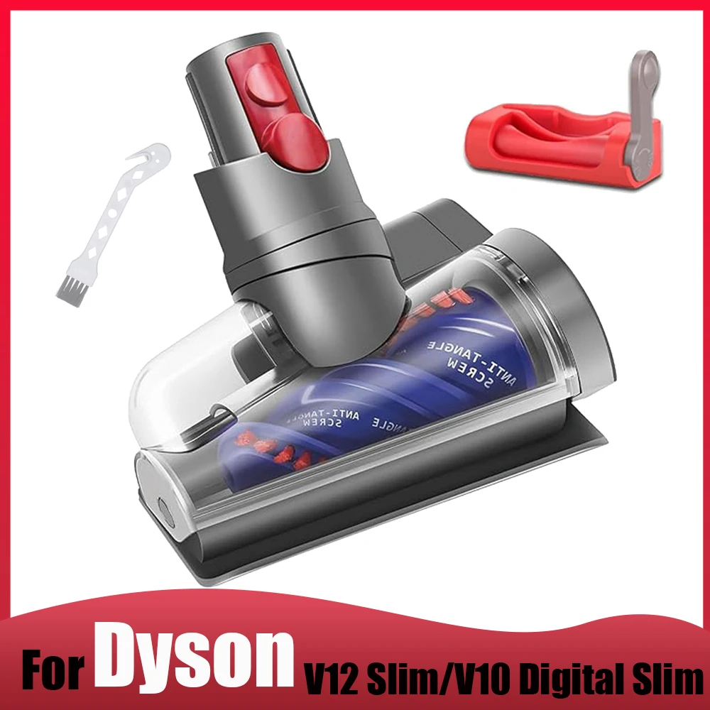 For Dyson V12 Detect Slim/V10 Digital Slim Anti-Tangle Motorized Brush Head for Long Hair & Pet Hair,Mite Removal.
For Dyson V12 Detect Slim/V10 Digital Slim Anti-Tangle Motorized Brush Head for Long Hair & Pet Hair,Mite Removal.