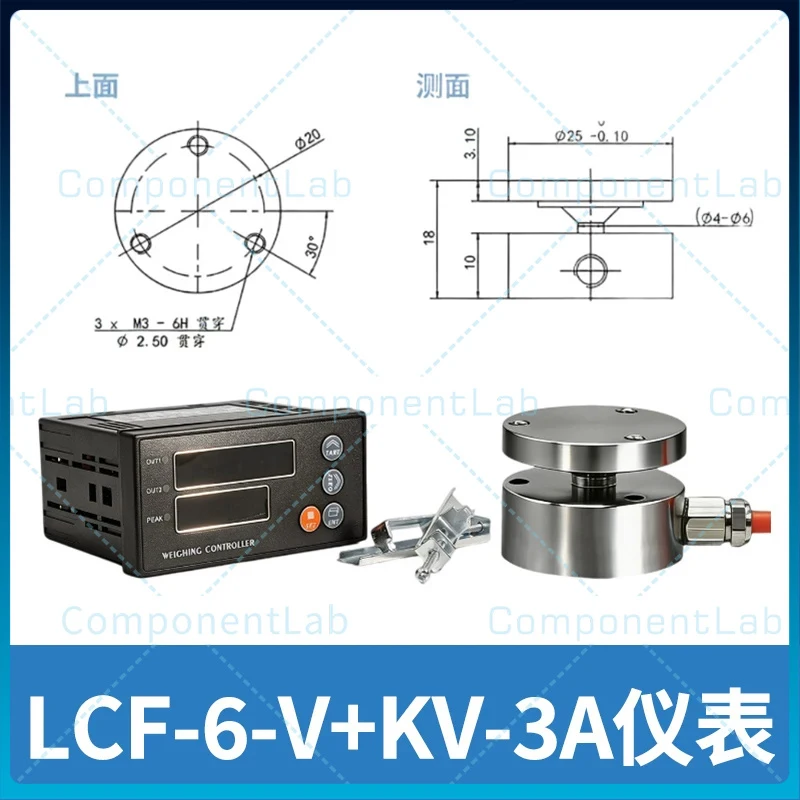 25mm High Precision Flat Surface Gravity Pressure Weighing Sensor Cylinder Hydraulic Force Measuring Digital Display Controller
25mm High Precision Flat Surface Gravity Pressure Weighing Sensor Cylinder Hydraulic Force Measuring Digital Display Controller