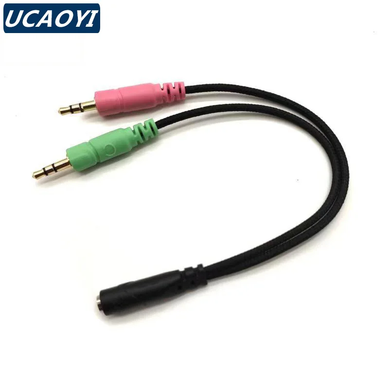 UCAOYI Headphone Splitter Cable for Computer 3.5mm Female to 2 Male 3.5 Jack Mic Audio Y Splitter Microphone Adapter Aux Cable
UCAOYI Headphone Splitter Cable for Computer 3.5mm Female to 2 Male 3.5 Jack Mic Audio Y Splitter Microphone Adapter Aux Cable