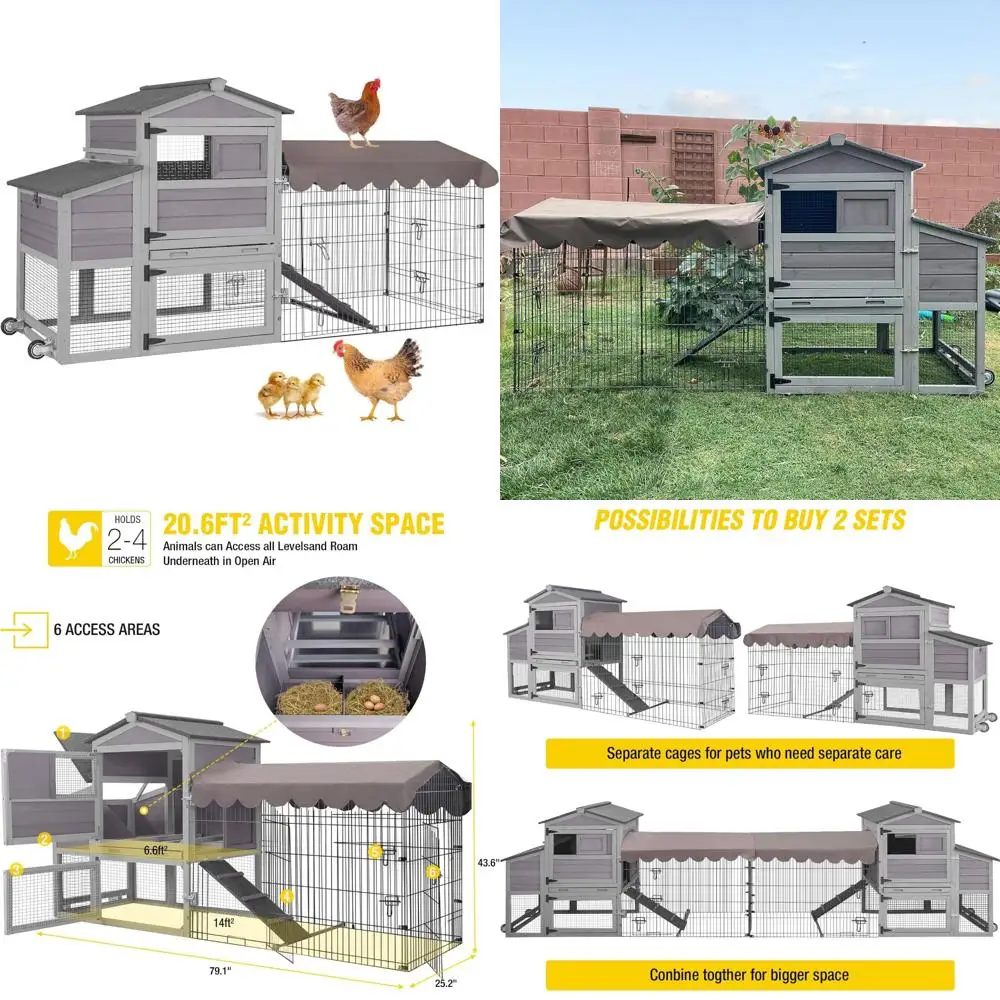 Портативный курятник с металлическим корпусом и водонепроницаемой крышей для наружного корпуса птицы
Портативный курятник с металлическим корпусом и водонепроницаемой крышей для наружного корпуса птицы