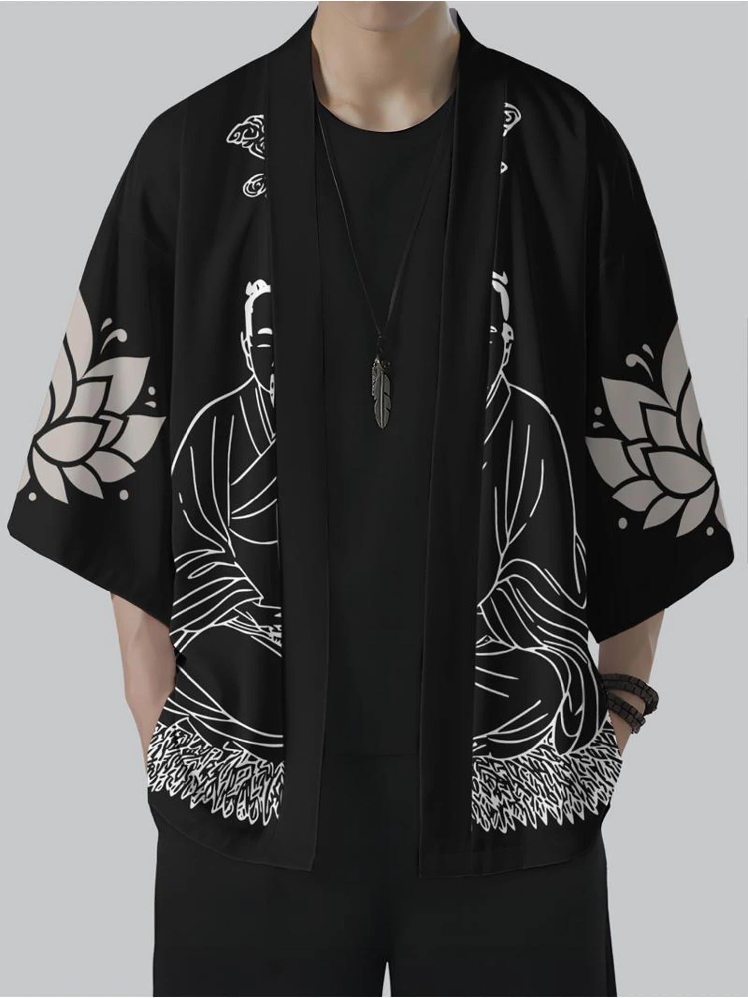 The 2026 summer new men's kimono features 3D ink wash pattern is casual and fashionable with a street style and is comfortable
The 2026 summer new men's kimono features 3D ink wash pattern is casual and fashionable with a street style and is comfortable